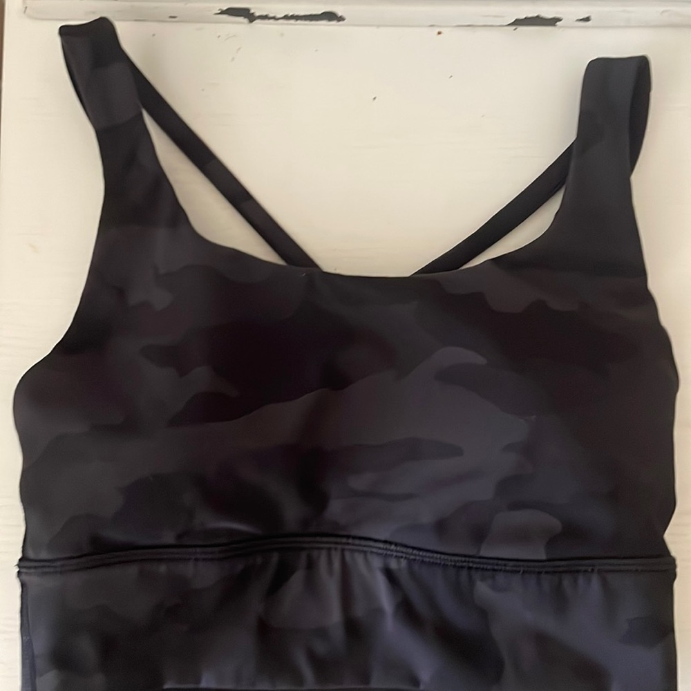 Camo energy longline bra